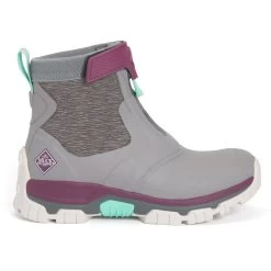 Muck Boots Apex Mid Zip Grey Rubber/Neoprene Female Textile/Weather Wellingtons