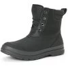 Muck Boots Originals Duck Lace Black Rubber Neoprene/Leather Male Textile/Weather Wellingtons