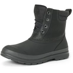 Muck Boots Originals Duck Lace Black Rubber Neoprene/Leather Male Textile/Weather Wellingtons