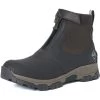 Muck Boots Apex Mid Zip Dark Brown Rubber/Neoprene Male Textile/Weather Wellingtons