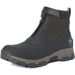 Muck Boots Apex Mid Zip Dark Brown Rubber/Neoprene Male Textile/Weather Wellingtons