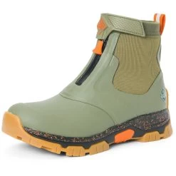 Muck Boots Apex Mid Zip Olive Rubber/Neoprene Male Textile/Weather Wellingtons