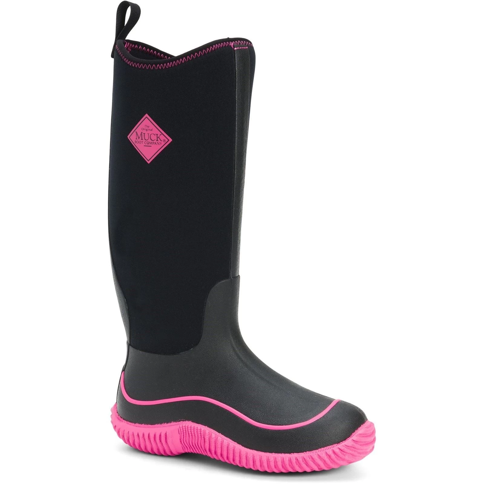 Muck Boots Hale Black Rubber/Neoprene Female Textile/Weather Wellingtons 2 Muck Boots Hale Black Rubber/Neoprene Female Textile/Weather Wellingtons - Image 2