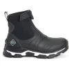 Muck Boots Apex Mid Zip Black Rubber/Neoprene Female Textile/Weather Wellingtons