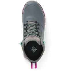 Muck Boots Apex Lace Up Grey Rubber/Neoprene Female Textile/Weather Wellingtons -Muck 9174d39c 269e 4e0d 9d07 f3b90ff7a459