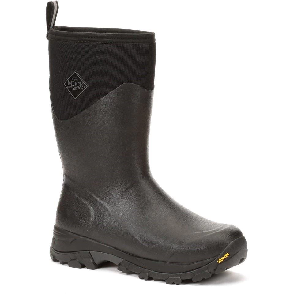 Muck Boots Arctic Ice Mid AGAT Black Rubber/Neoprene Male Textile/Weather Wellingtons 3 Muck Boots Arctic Ice Mid AGAT Black Rubber/Neoprene Male Textile/Weather Wellingtons - Image 3