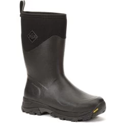 Muck Boots Arctic Ice Mid AGAT Black Rubber/Neoprene Male Textile/Weather Wellingtons -Muck b90abb02 68ae 4e64 8635 11ebfdc8fb87