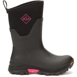 Muck Boots Arctic Ice Mid Black Rubber/Neoprene Female Textile/Weather Wellingtons
