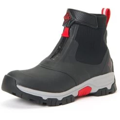 Muck Boots Apex Mid Zip Grey Rubber/Neoprene Male Textile/Weather Wellingtons