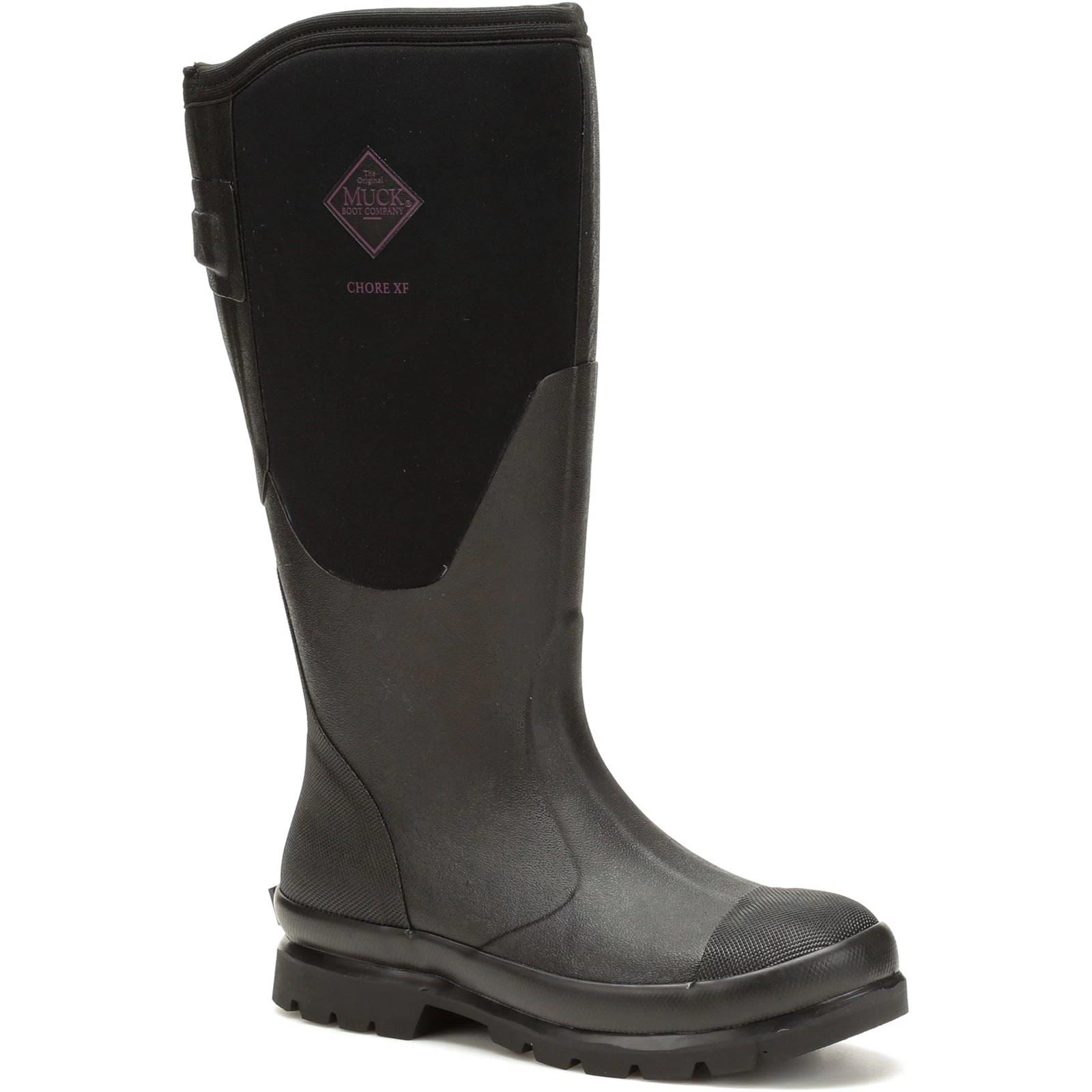 Muck Boots Chore Ladies XF Black Rubber/Neoprene Female Textile/Weather Wellingtons 2 Muck Boots Chore Ladies XF Black Rubber/Neoprene Female Textile/Weather Wellingtons - Image 2