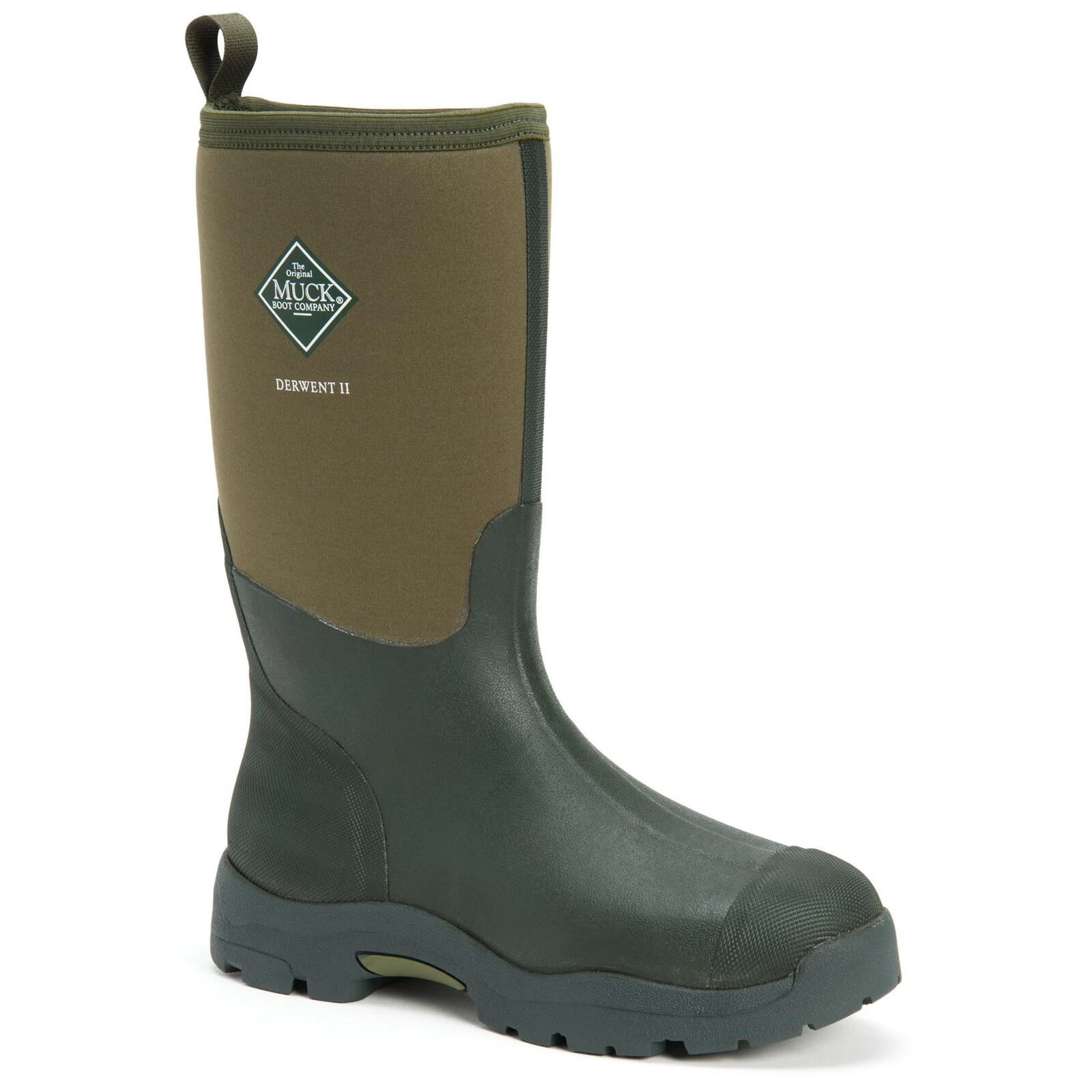 Muck Boots Derwent II Textile/Weather Wellingtons DARK GREEN 2 Muck Boots Derwent II Textile/Weather Wellingtons DARK GREEN - Image 2
