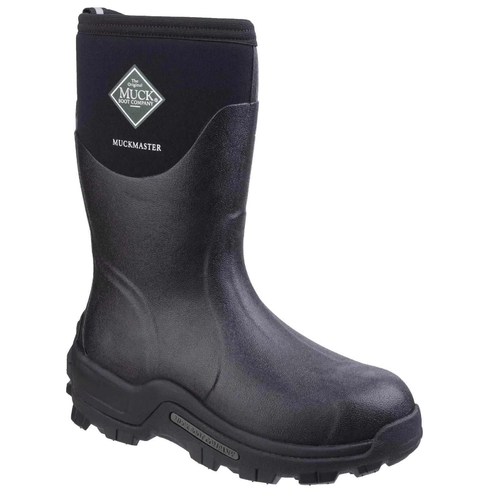 Muck Boots Unisex Muckmaster Mid Wellingtons (Black) 1 Muck Boots Unisex Muckmaster Mid Wellingtons (Black)