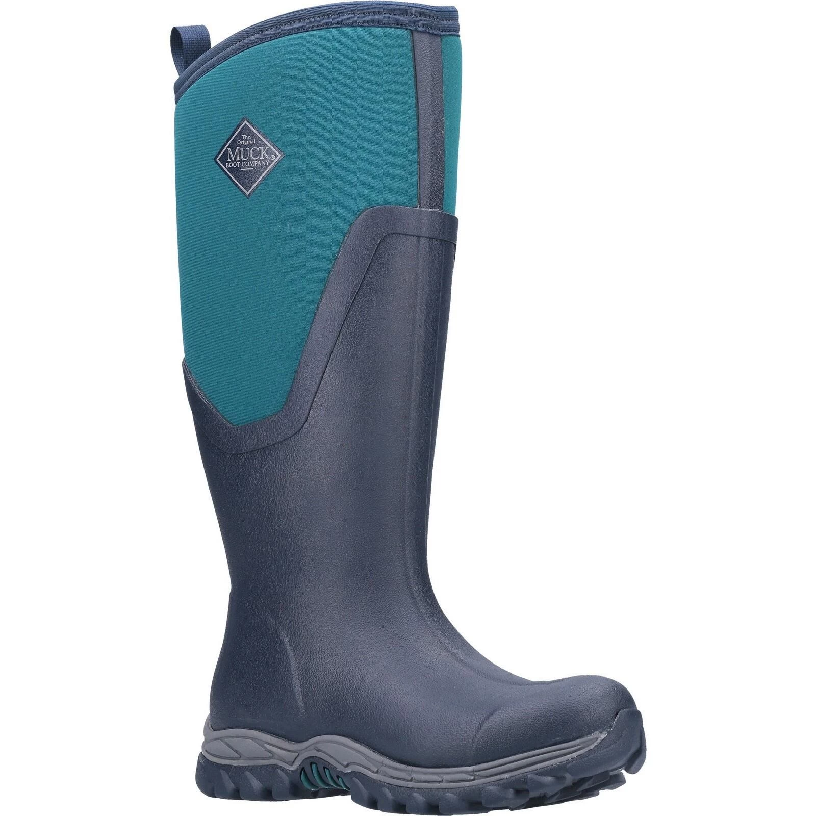 Muck Boots Arctic Sport II Tall Textile/Weather Wellingtons Navy Blue 2 Muck Boots Arctic Sport II Tall Textile/Weather Wellingtons Navy Blue - Image 2