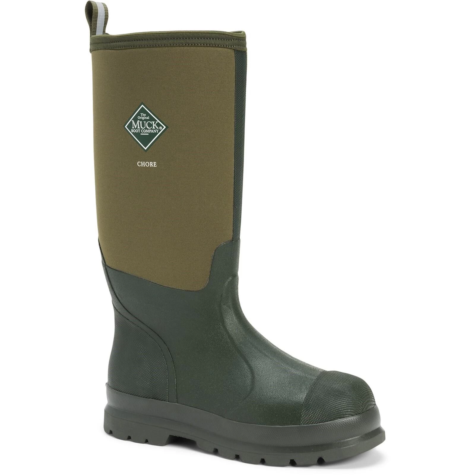 Muck Boots Chore Classic Hi Textile/Weather Wellingtons GREEN 2 Muck Boots Chore Classic Hi Textile/Weather Wellingtons GREEN - Image 2