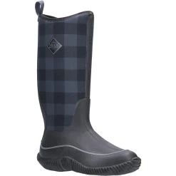 Muck Boots Womens/Ladies Hale Wellington Boot (Black/Grey Plaid)