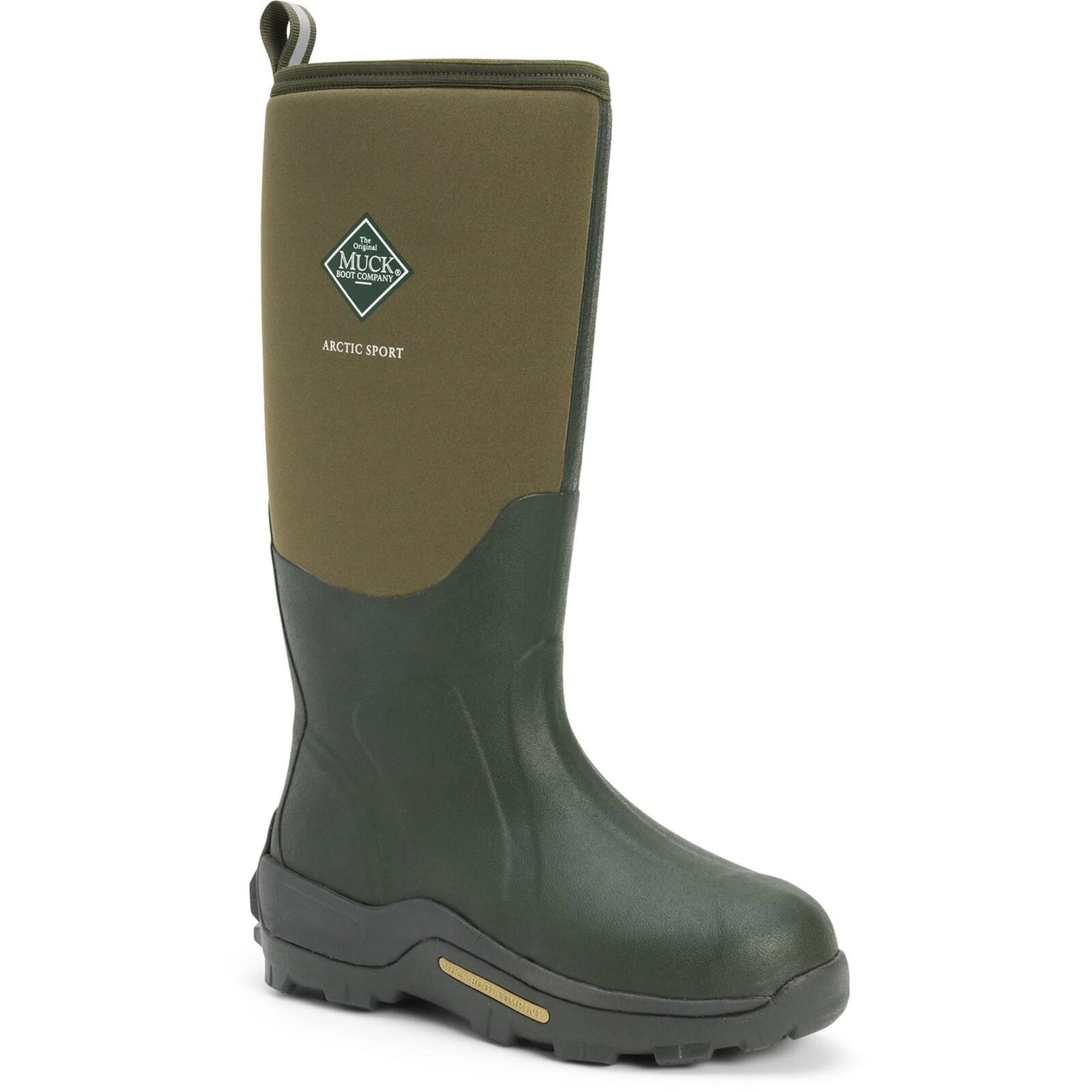 Muck Boots Arctic Sport Textile/Weather Wellingtons GREEN 2 Muck Boots Arctic Sport Textile/Weather Wellingtons GREEN - Image 2