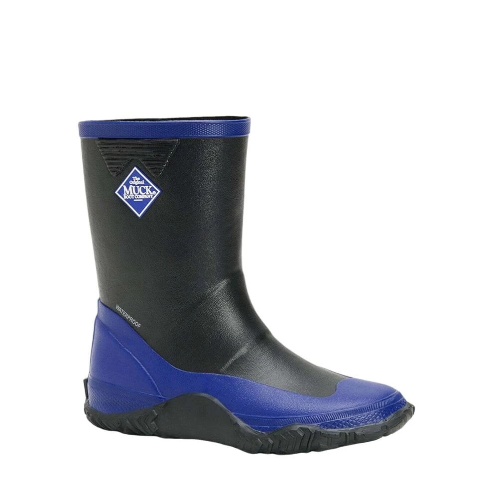 Muck Boots Childrens/Kids Forager Wellington Boots (Black/Blue) 1 Muck Boots Childrens/Kids Forager Wellington Boots (Black/Blue)