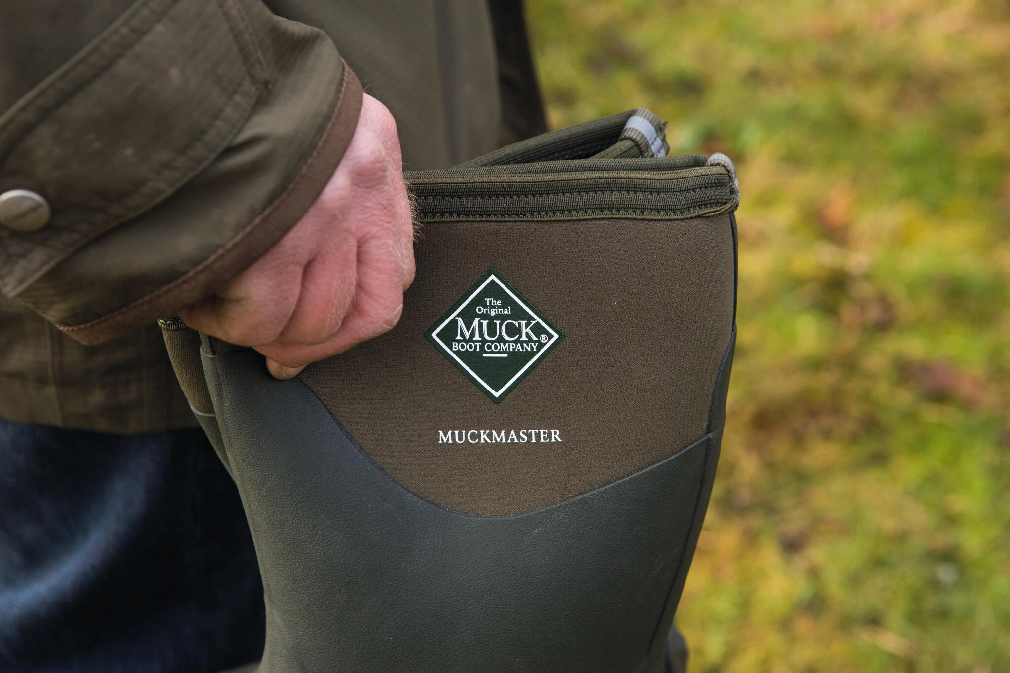 Muck Boots Muckmaster Hi Textile/Weather Wellingtons GREEN 6 Muck Boots Muckmaster Hi Textile/Weather Wellingtons GREEN - Image 6