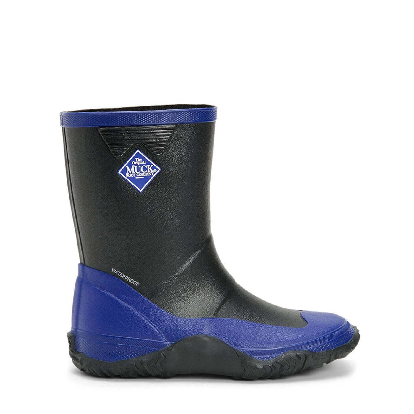 Muck Boots Childrens/Kids Forager Wellington Boots (Black/Blue) 4 Muck Boots Childrens/Kids Forager Wellington Boots (Black/Blue) - Image 4