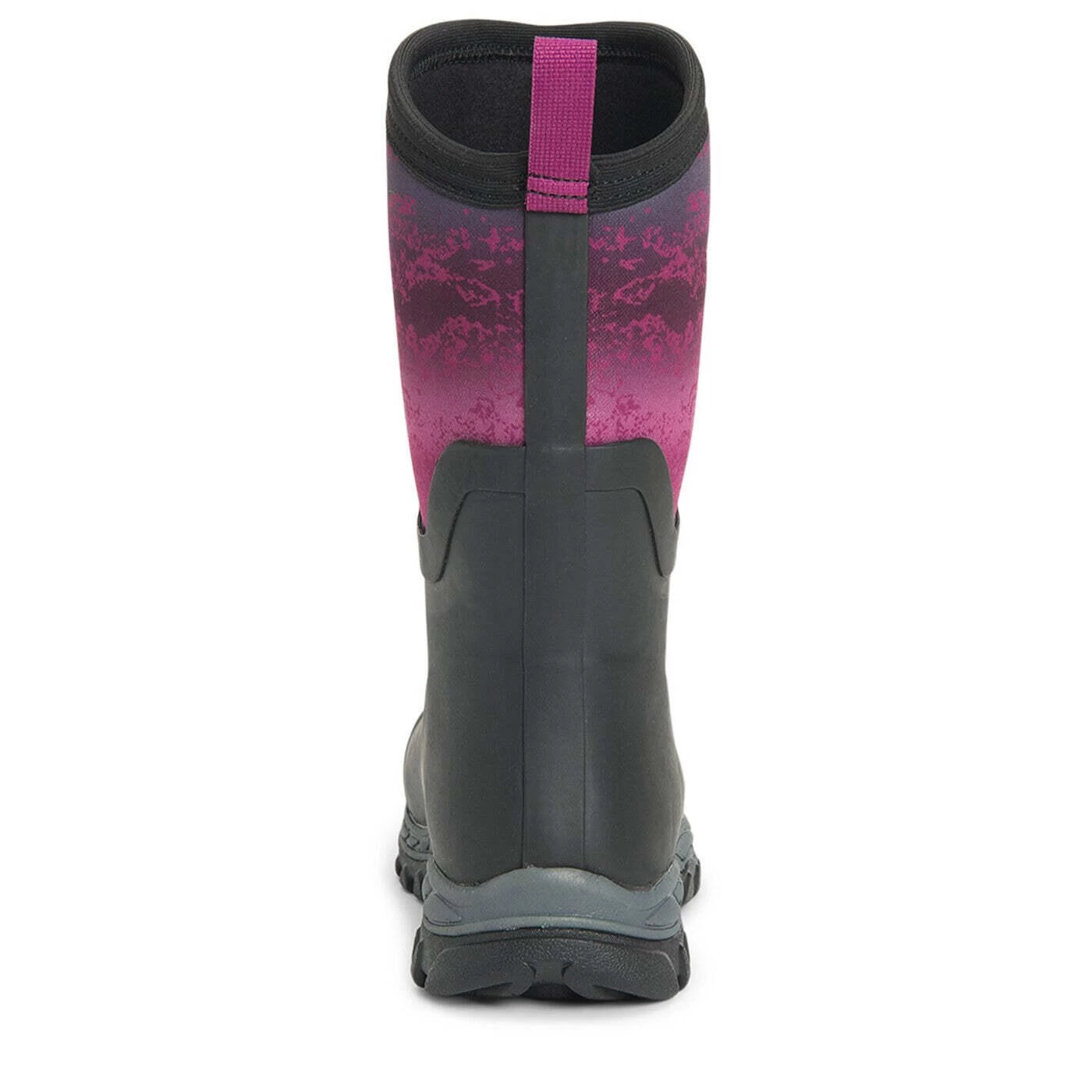Muck Boots Unisex Arctic Sport Mid Pull On Wellies (Black/Magenta) 2 Muck Boots Unisex Arctic Sport Mid Pull On Wellies (Black/Magenta) - Image 2