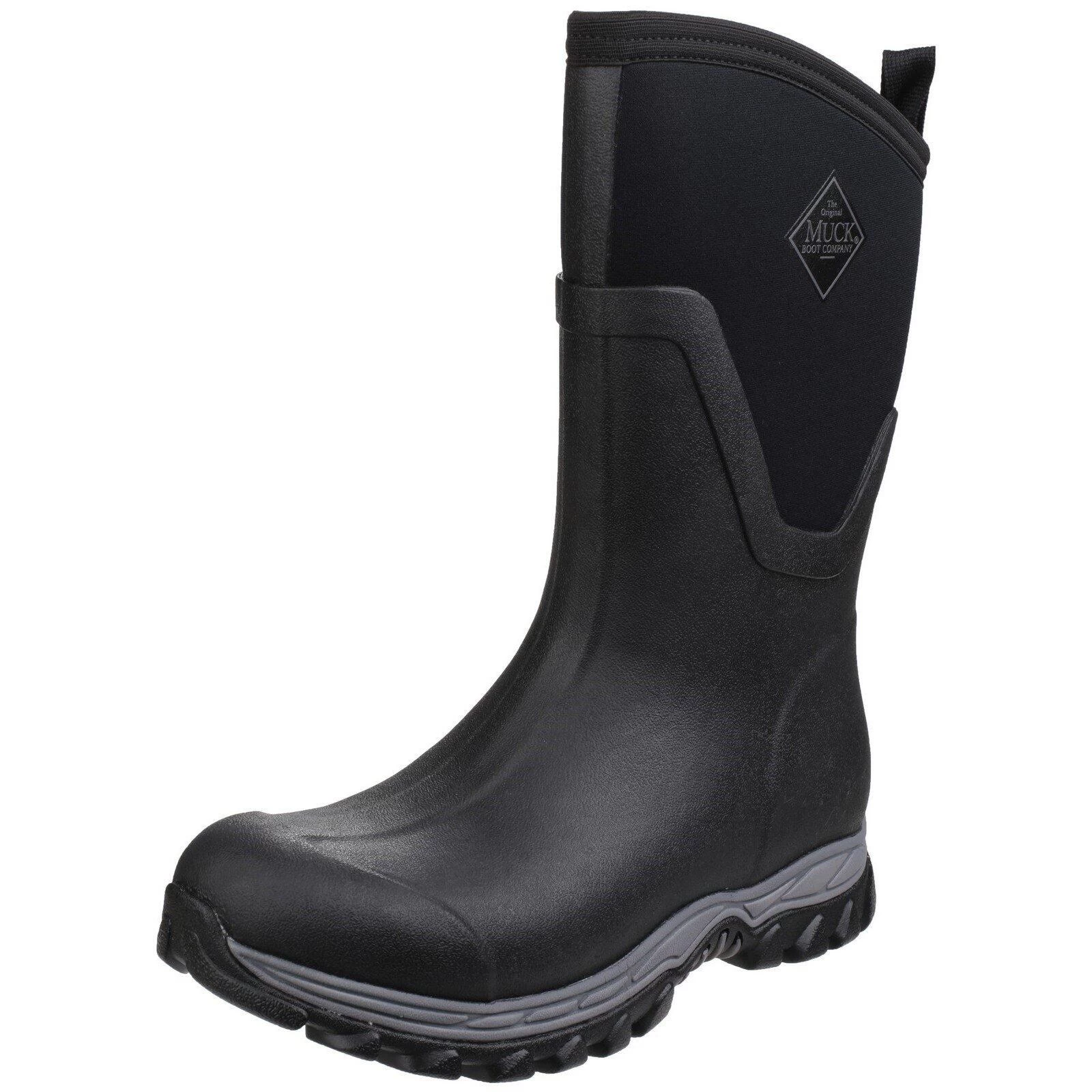 Muck Boots Unisex Arctic Sport Mid Pull On Wellies (Black/Magenta) 12 Muck Boots Unisex Arctic Sport Mid Pull On Wellies (Black/Magenta) - Image 12