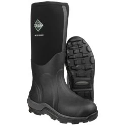 Muck Boots Black/Black Arctic Sport Pull On Wellington Boots -Muck muck boots blackblack arctic sport pull on wellington 414 1