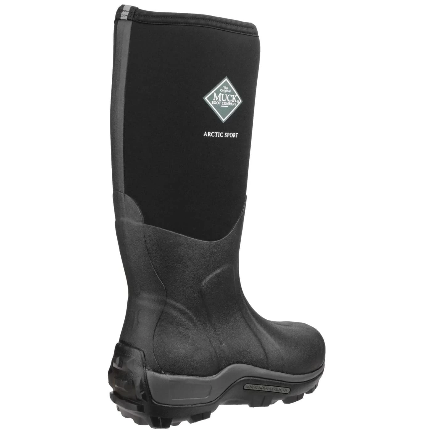 Muck Boots Black/Black Arctic Sport Pull On Wellington Boots 4 Muck Boots Black/Black Arctic Sport Pull On Wellington Boots - Image 4