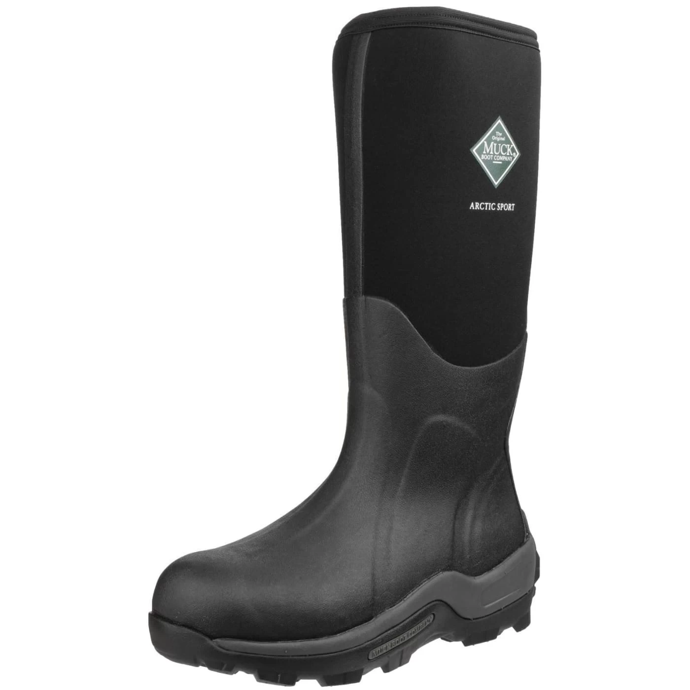Muck Boots Black/Black Arctic Sport Pull On Wellington Boots 1 Muck Boots Black/Black Arctic Sport Pull On Wellington Boots