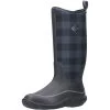 Muck Boots Black/Grey Plaid Hale Wellingtons