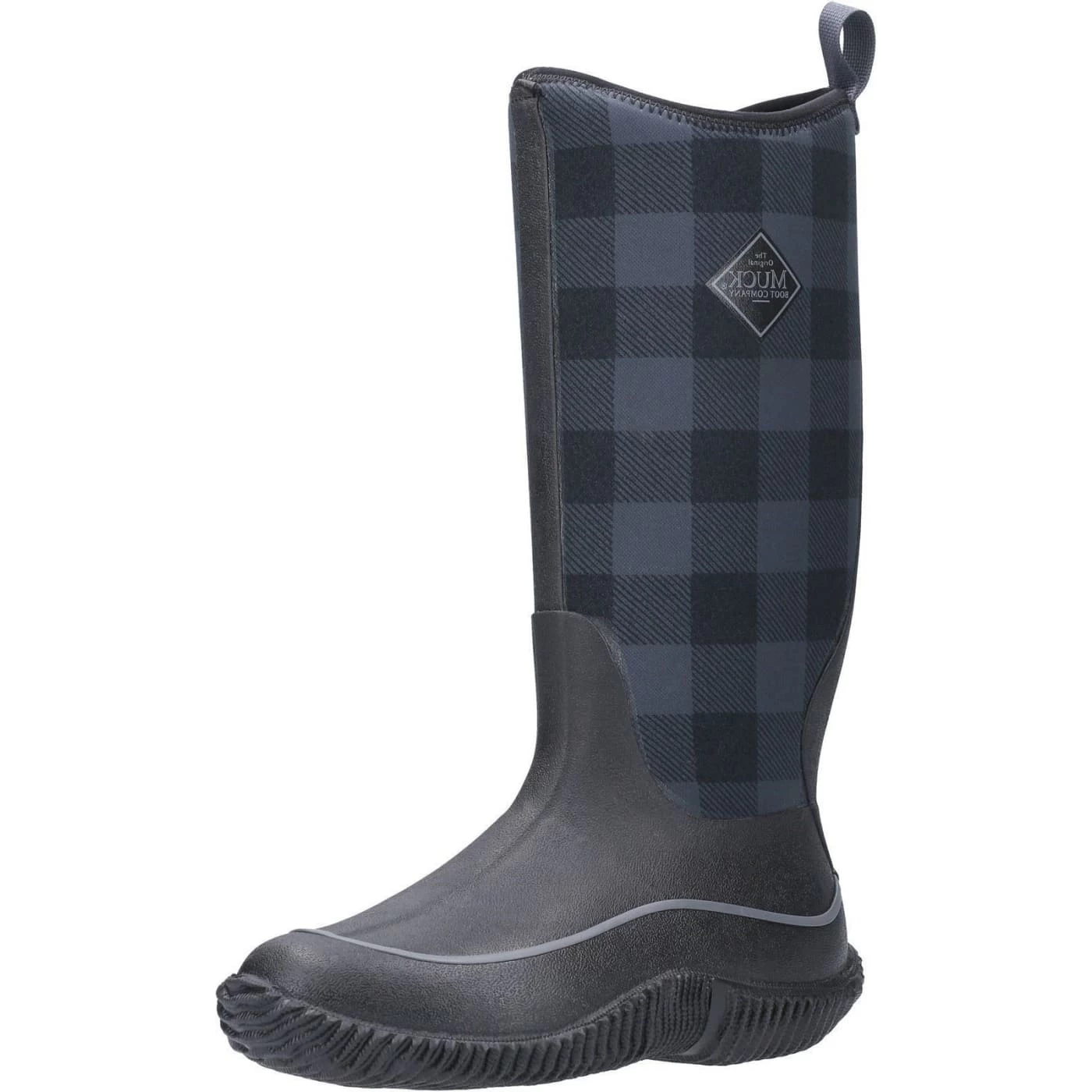 Muck Boots Black/Grey Plaid Hale Wellingtons 1 Muck Boots Black/Grey Plaid Hale Wellingtons