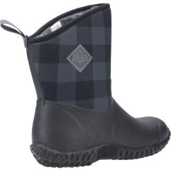 Muck Boots Black/Grey Plaid Muckster II Mid Wellingtons -Muck muck boots blackgrey plaid muckster ii mid wellingtons 986 1