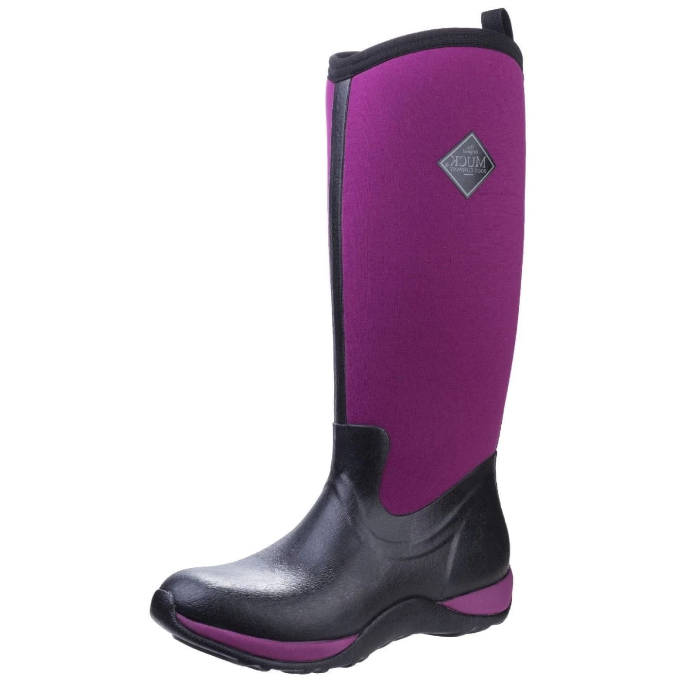 Muck Boots Black/Maroon Arctic Adventure Pull On Wellington Boots 1 Muck Boots Black/Maroon Arctic Adventure Pull On Wellington Boots