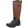 Muck Boots Black/Tan Arctic Adventure Pull On Wellington Boots