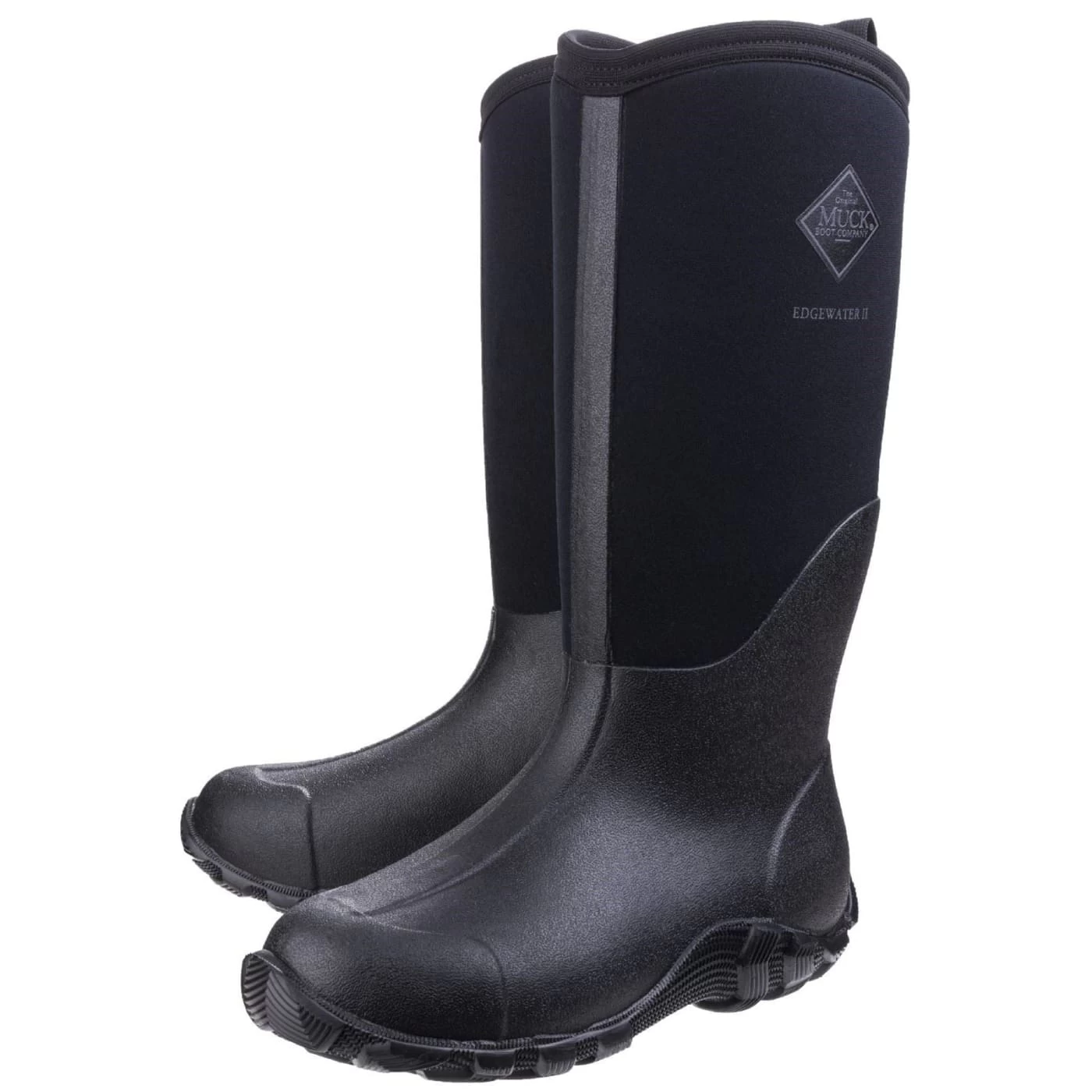 Muck Boots Edgewater II Black Unisex Rubber/Neoprene Wellingtons 5 Muck Boots Edgewater II Black Unisex Rubber/Neoprene Wellingtons - Image 5