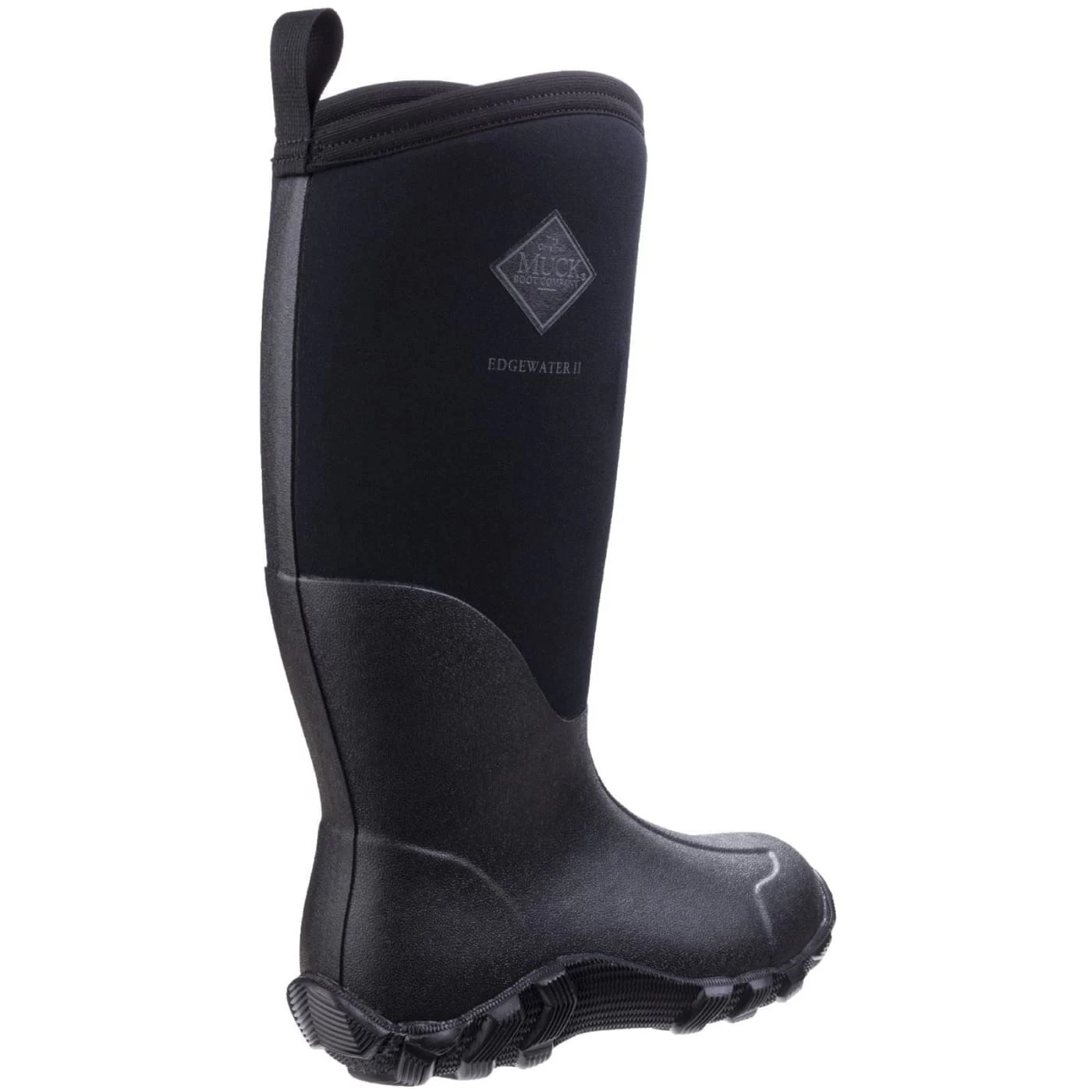 Muck Boots Edgewater II Black Unisex Rubber/Neoprene Wellingtons 2 Muck Boots Edgewater II Black Unisex Rubber/Neoprene Wellingtons - Image 2