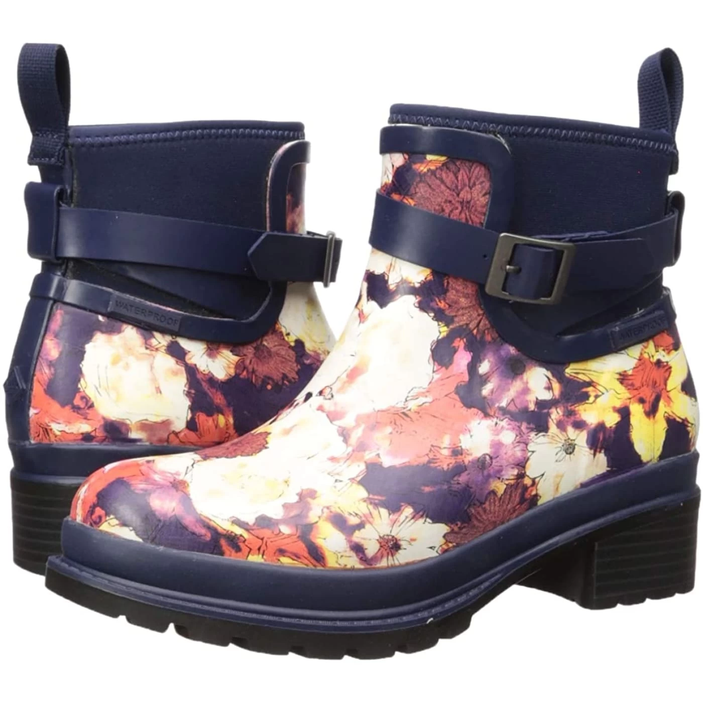 Muck Boots Liberty Rubber Ankle Navy Ladies Neoprene Boots 7 Muck Boots Liberty Rubber Ankle Navy Ladies Neoprene Boots - Image 7