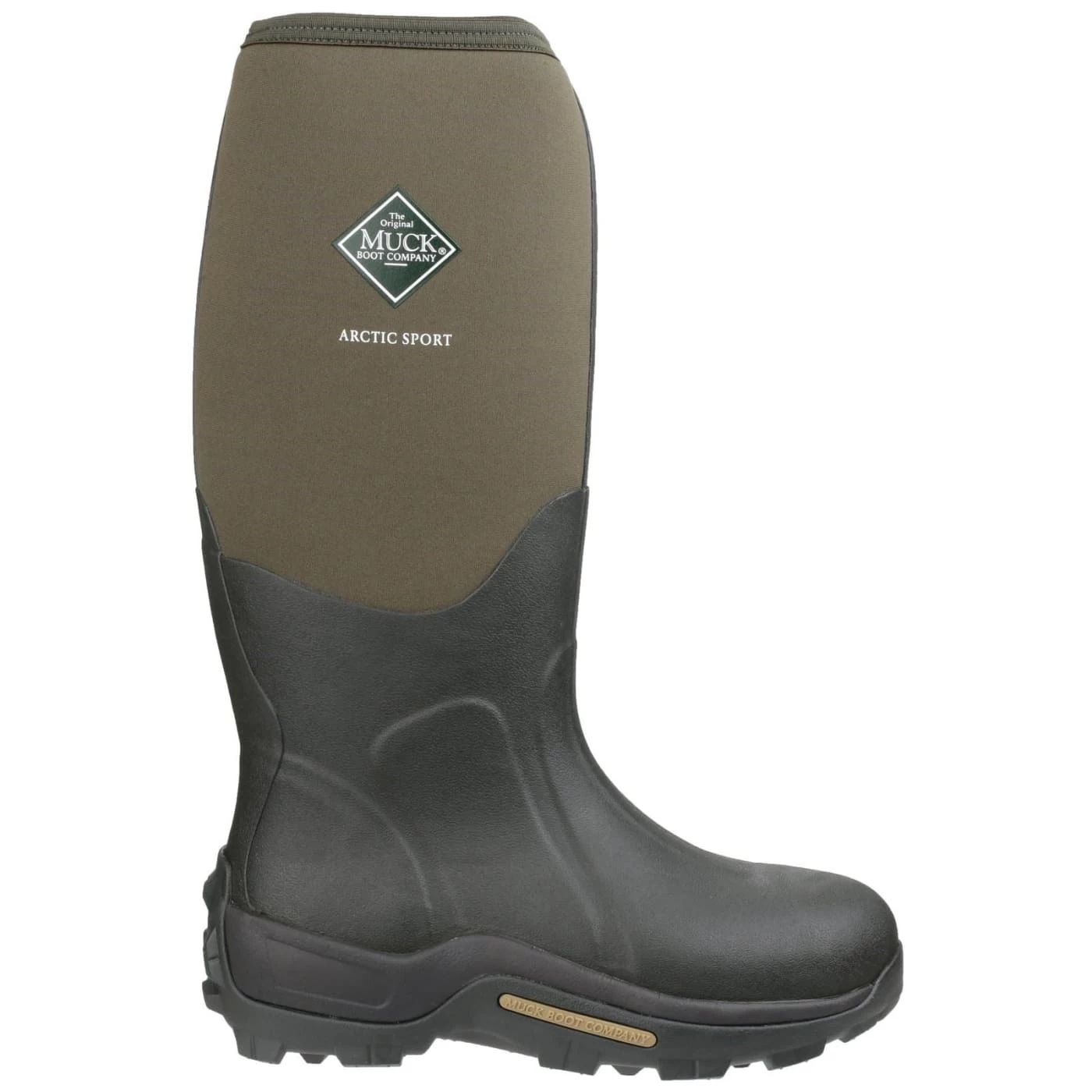Muck Boots Moss/Moss Arctic Sport Pull On Wellington Boots 2 Muck Boots Moss/Moss Arctic Sport Pull On Wellington Boots - Image 2