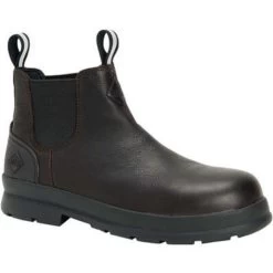 Muck Mens Chore Farm Leather Chelsea Comp Toe Boots